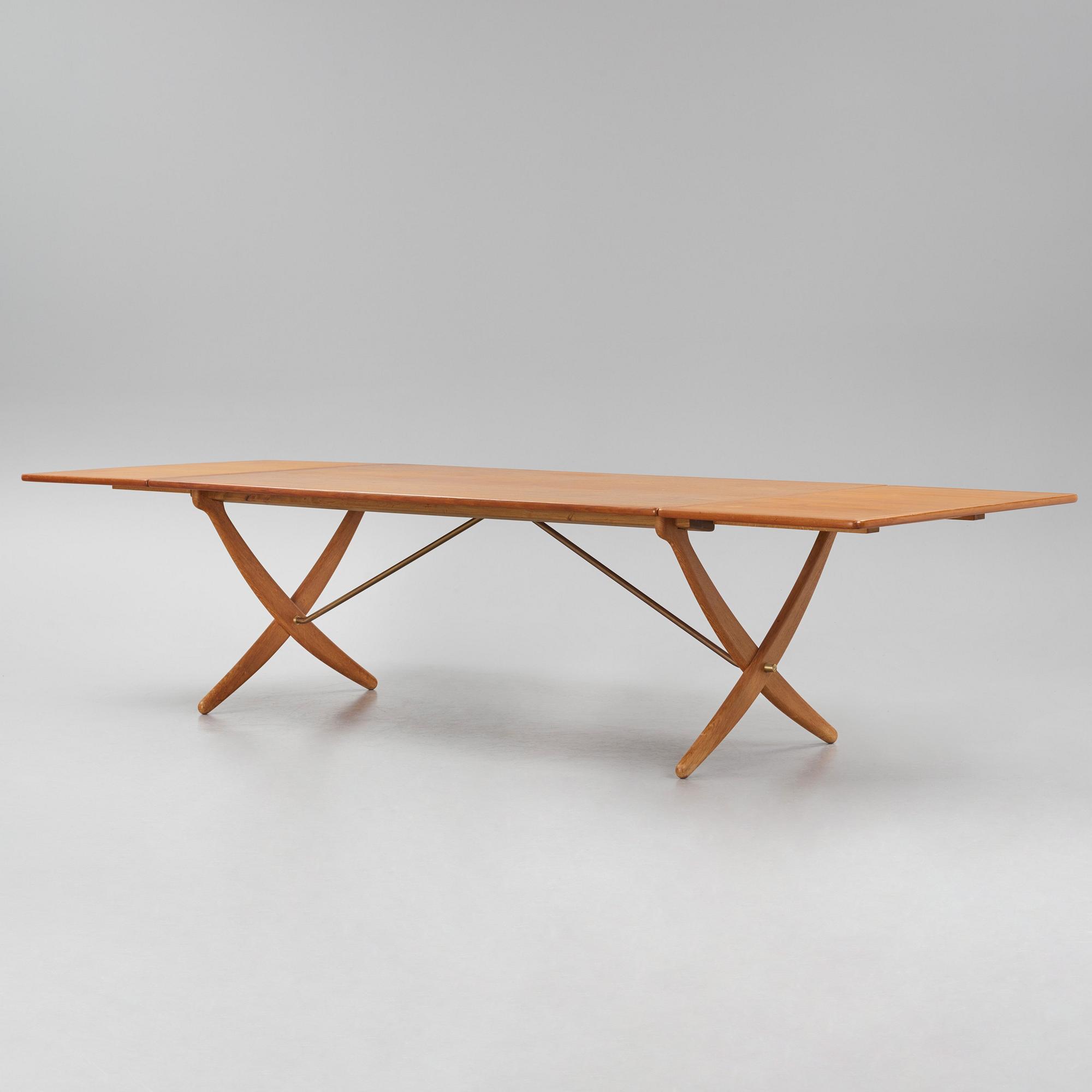 Hans J. Wegner, matbord med klaffar, "AT-314", Andreas Tuck, Danmark 1950-60-tal.