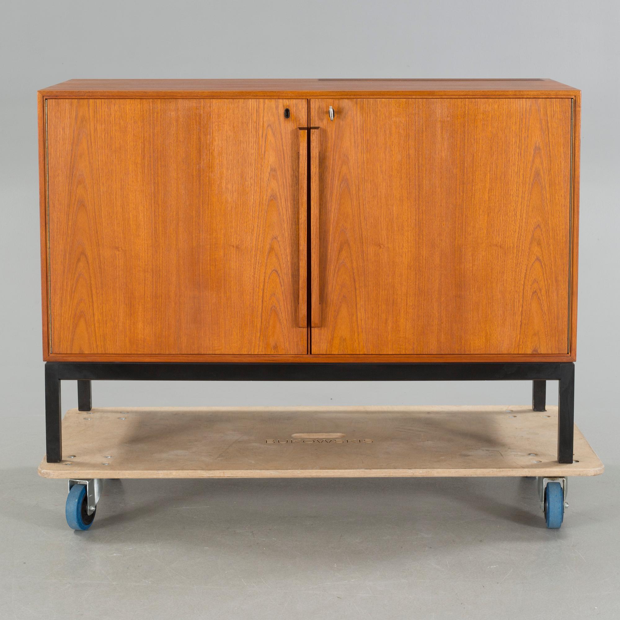CABINET WITH FRIDGE, design Bernadotte & Björn, Scan-Atlas and Silkeborg Mobile Factory, Denmark, 1960s.