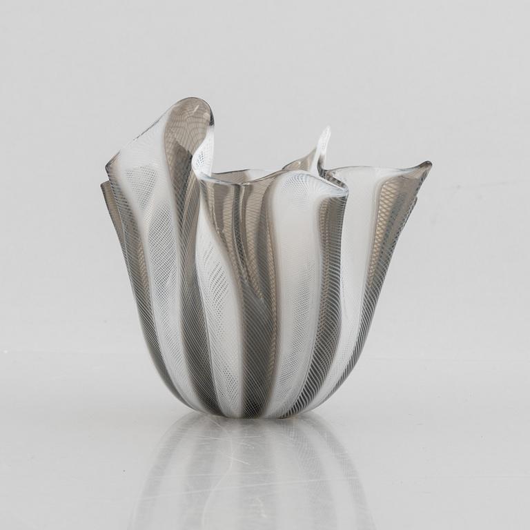 Fulvio Bianconi & Paolo Venini, a glass bowl, 'Fazzoletto', Venini, Murano, Italy.