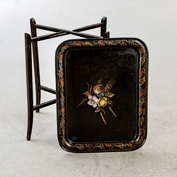 Tray with table / stand, first part of the 20th century.