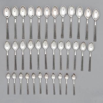 BESTICKUPPSÄTTNING, 126 delar, silver, Norge.