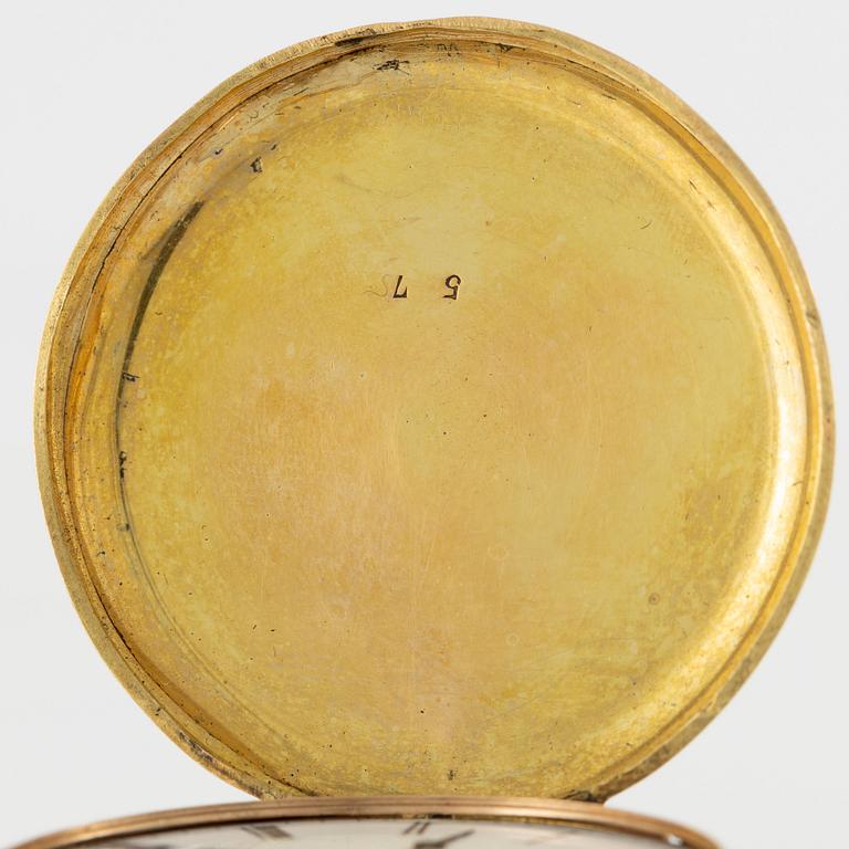 Ladie's pocket watch, hunter, 37 mm.