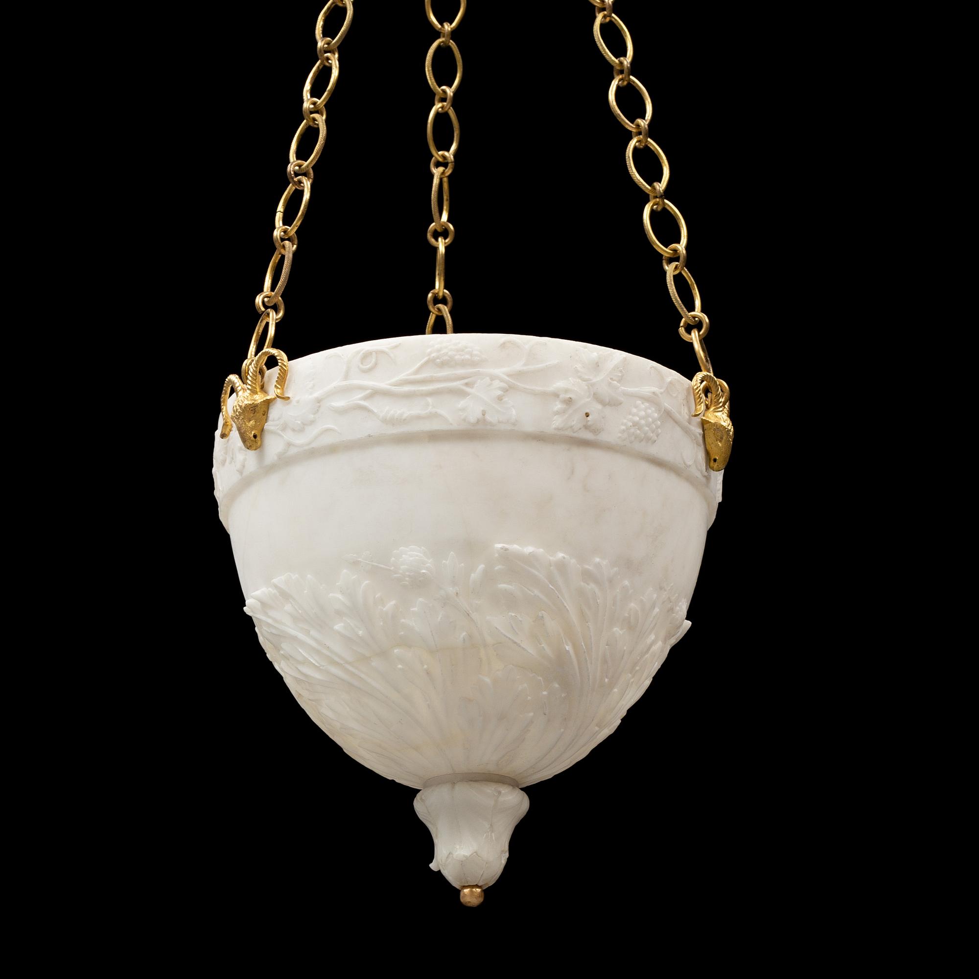 AMPEL, alabster, Empire, tidigt 1800-tal.