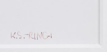 KJELL RINGI, litografi, sign o nr 83/150.