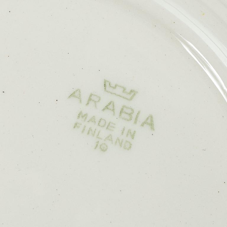 Arabia, matservis, 80 delar, porslin, "Tellervo", i produktion 1949-1958.
