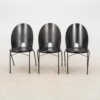 Björn Lindau chairs 6 pcs Oblado/Jazz for Blå Station Åhus late 20th century.