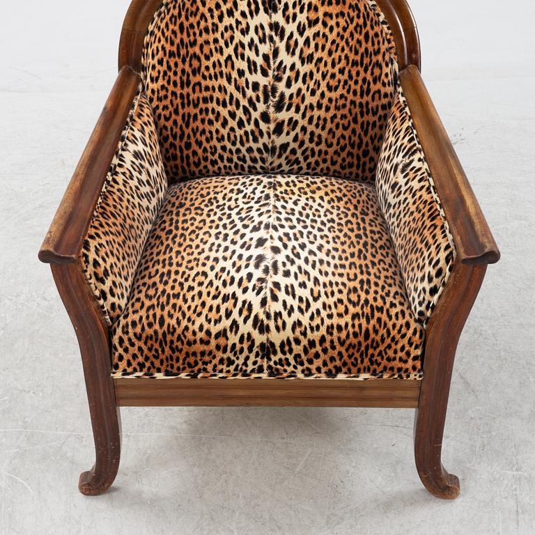 A mahogany armchair, early 20th Century.