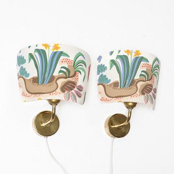 Josef Frank, a pair of wall lamps, model G2143, Svenskt Tenn.