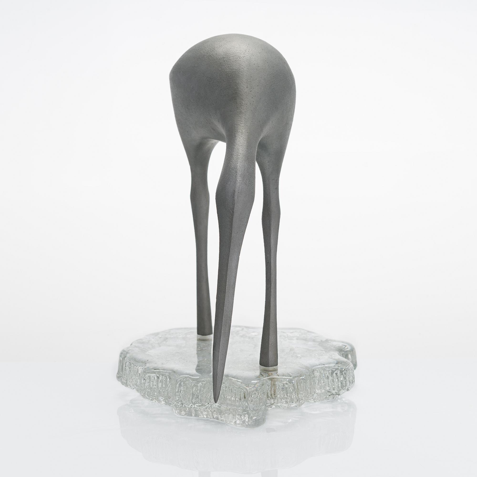 Tapio Wirkkala, sculpture, Suokurppa (Snipe). Stamped Kultakeskus Oy Design: Tapio Wirkkala Made in Finland.