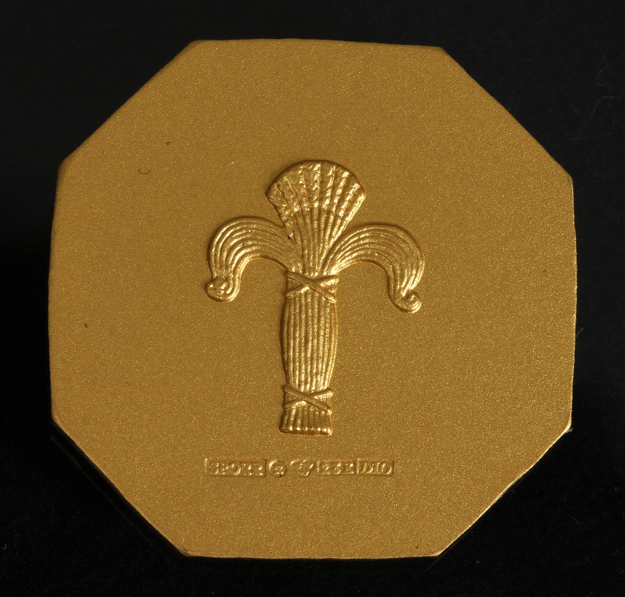 MINNESMYNT, "Gustav Vasa" 24K guld, 25 gr.