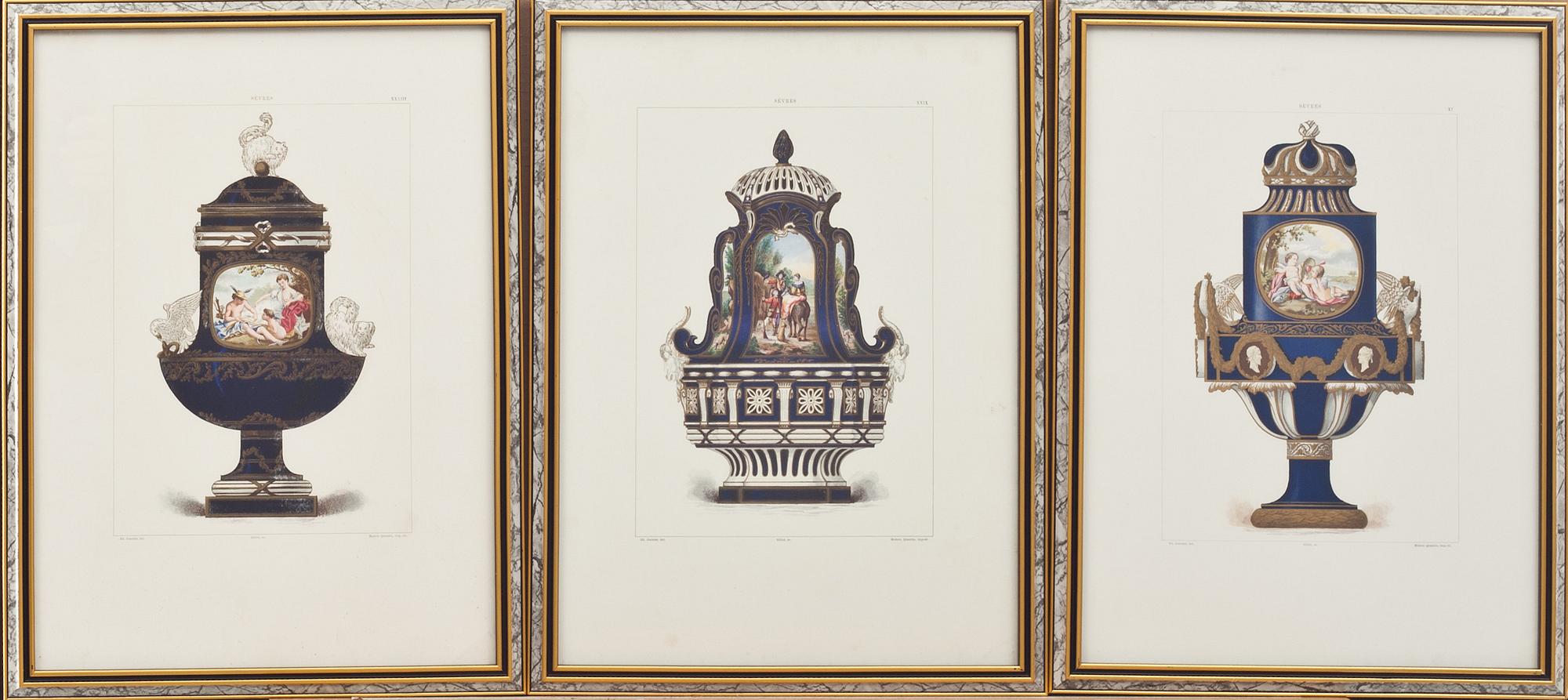 LITOGRAFIER, 8 st, Edouard Garnier. 1880/90-tal.