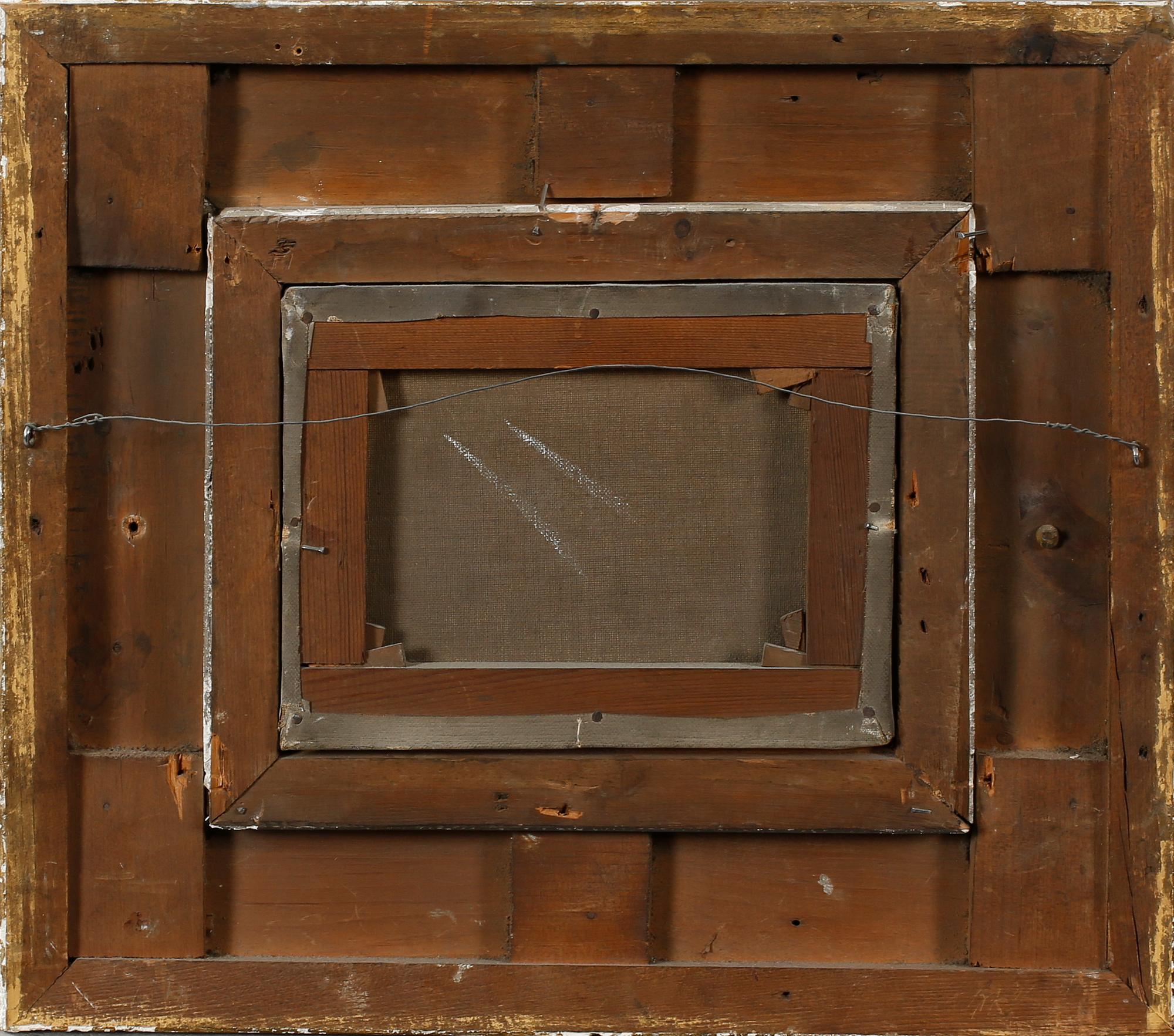 UNIDENTIFIED ARTIST, oil on canvas, two pcs, signed 'A.S', 19th century.