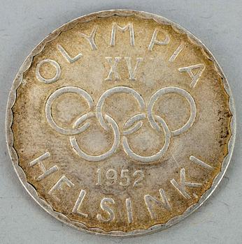 MINNESMYNT, silver, 500 mark Finland 1952.