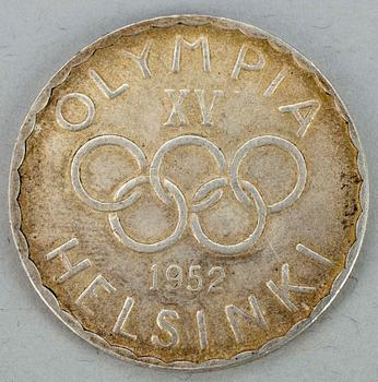 MINNESMYNT, silver, 500 mark Finland 1952.