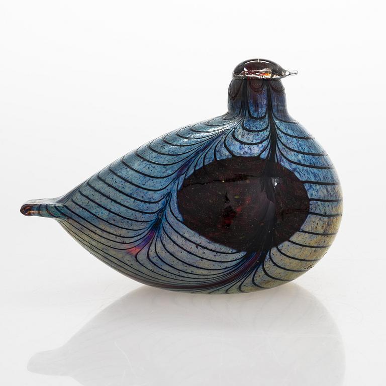 OIVA TOIKKA, A glass bird. Signed Oiva Toikka Nuutajärvi Notsjö.