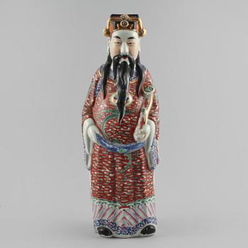 FIGURIN, porslin, Kina, omkring 1900-talets mitt.
