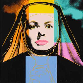 447. Andy Warhol, "The Nun", ur: "Three portraits of Ingrid Bergman".