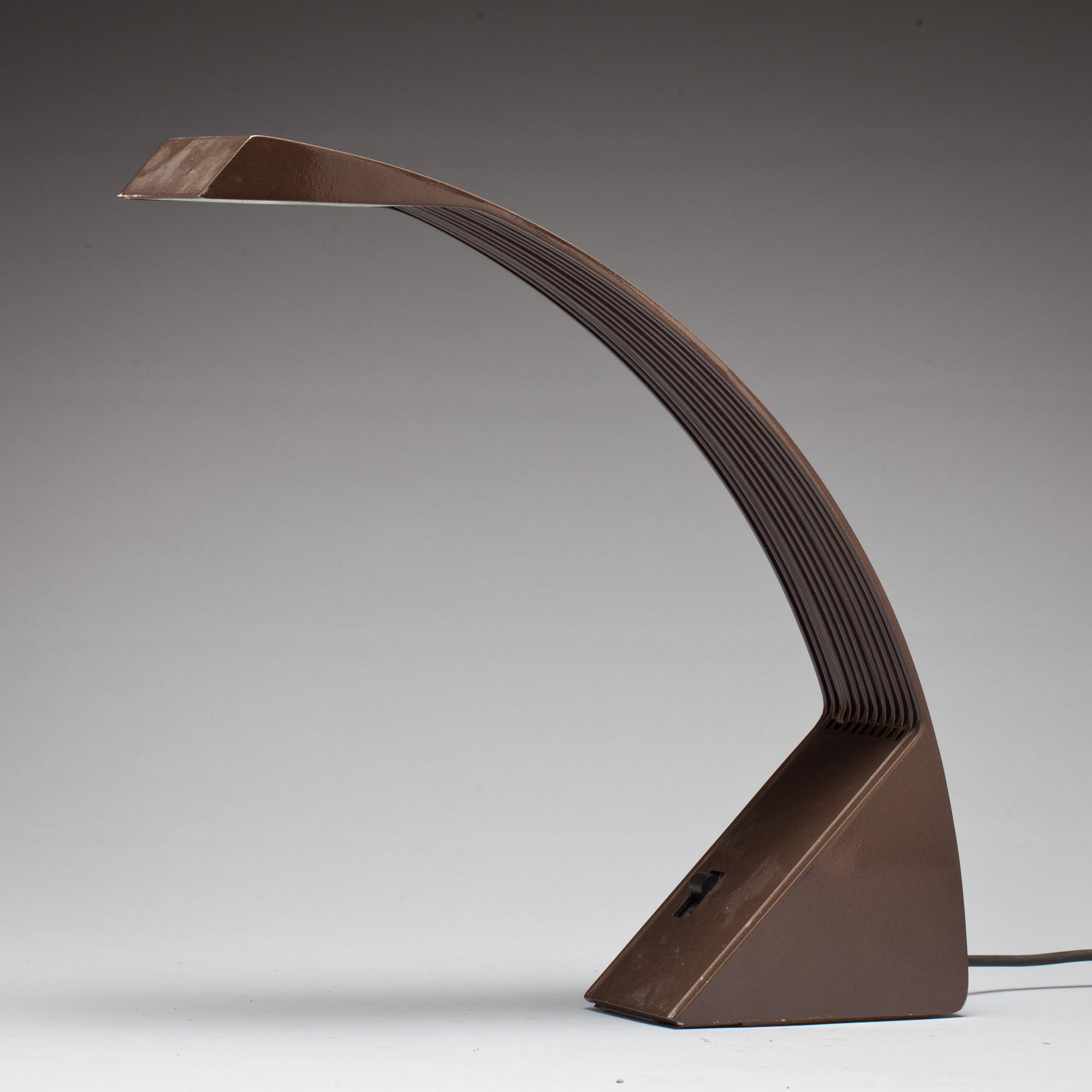 SKRIVBORDSLAMPA, 'Arcrobaleno'. Design Marco Zotta för CIL.  Italien. 1980-tal.