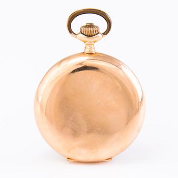 LONGINES, pocket watch, hunting case, 50 mm.