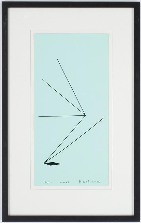 OLLE BAERTLING, färgserigrafi. Signerad och daterad 1961-68. Numrerad 254/300.