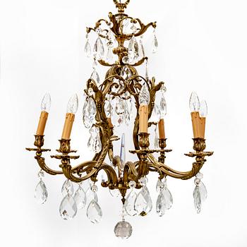 A 20th century Rococo style chandelier.