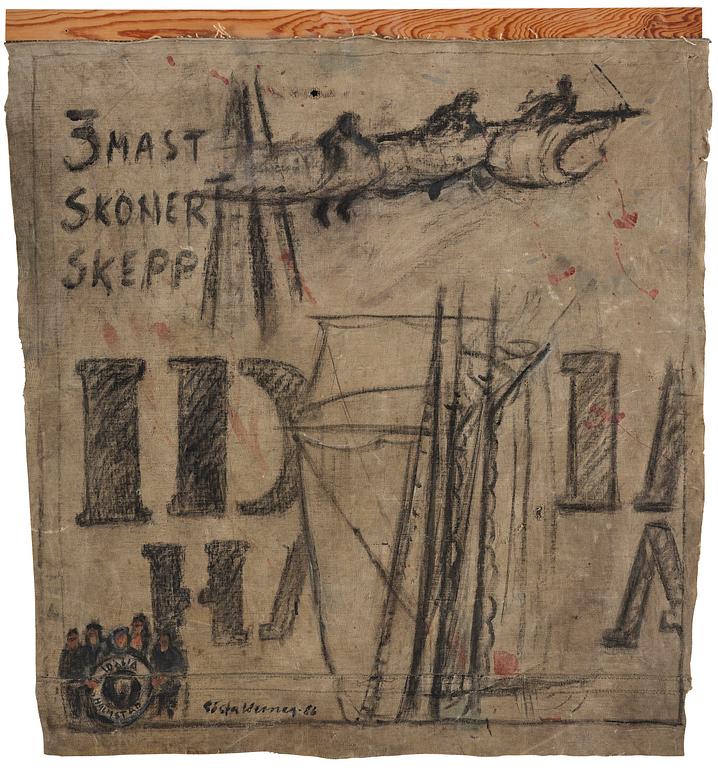 Gösta Werner, 3-masted schooner ship.