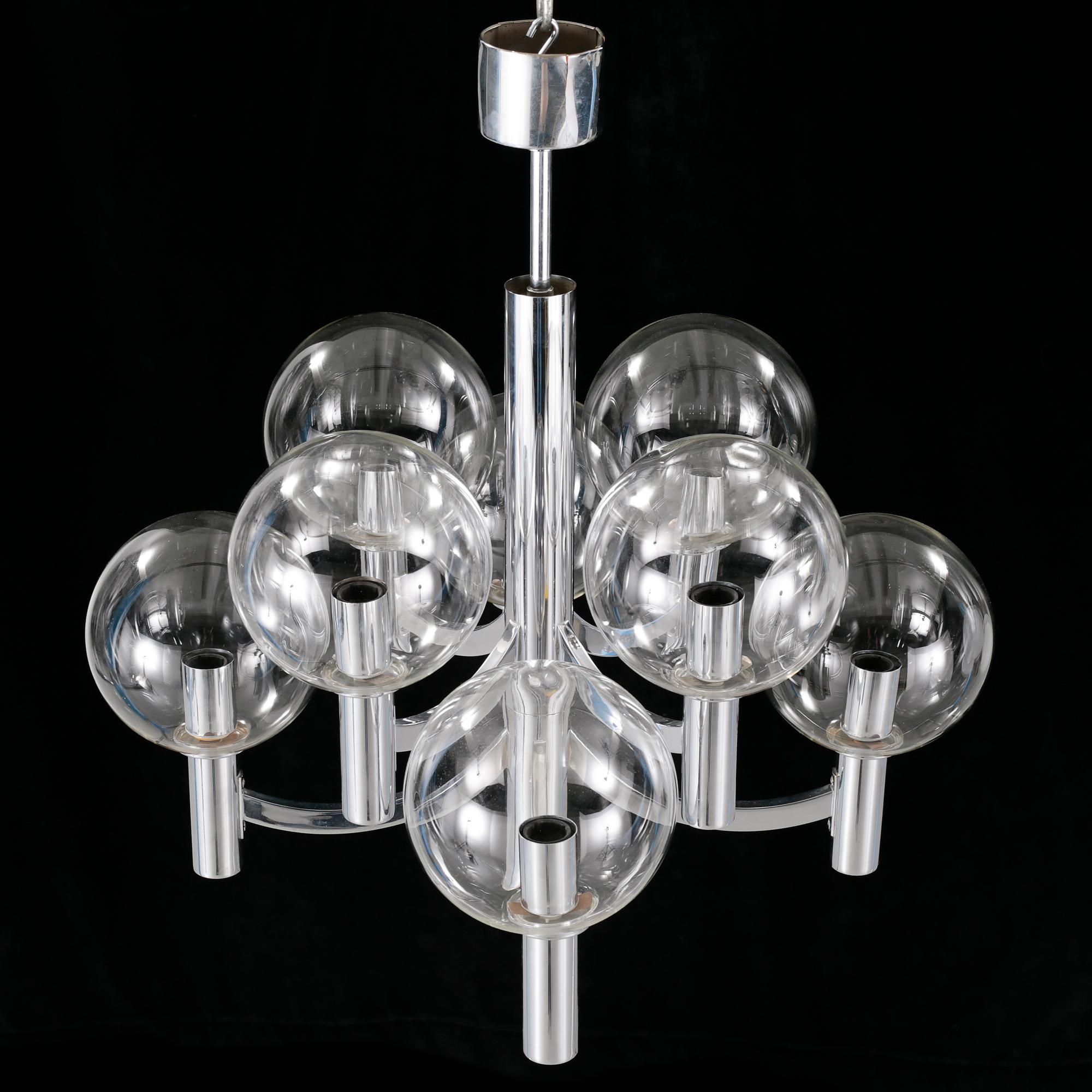 A Kaiser Leuchten ceiling lamp, later part of the 20th century.