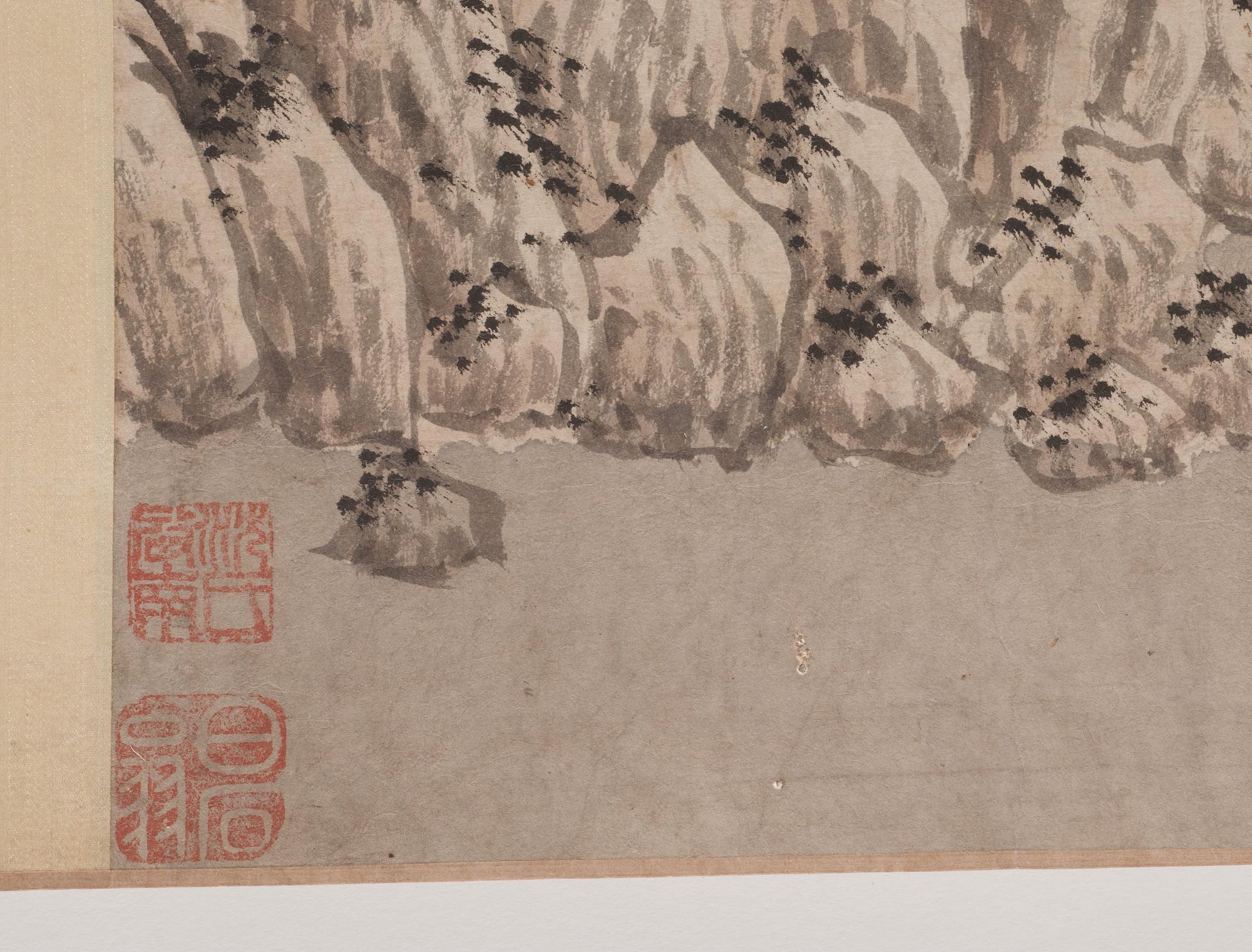 A handscroll in the style of Shen Zhou (1427-1509), Qing Dynasty, 19th Century.