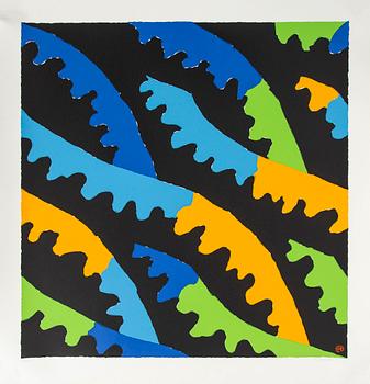 Lennart Rodhe, lithograph in colours signed dated and numbered 1991 28/50.