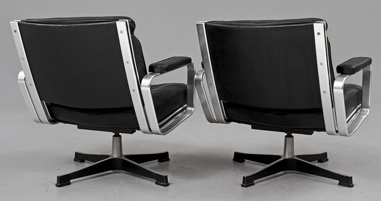 FÅTÖLJER, ett par, "Mondo", Karl-Erik Ekselius, JOC, Vetlanda, 1960/70-tal.