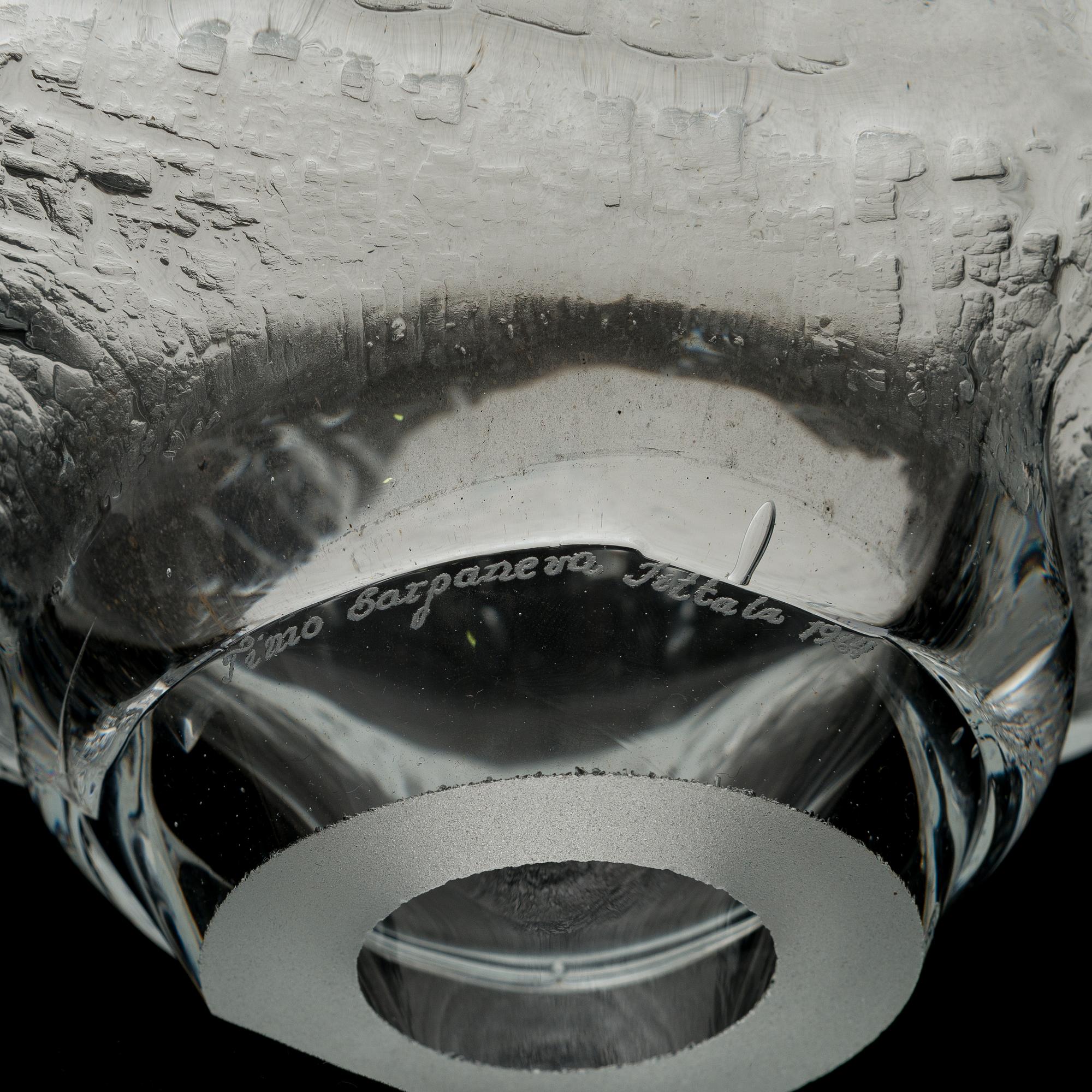 TIMO SARPANEVA, a 'Shadows' sculpture from Finlandia series, signed Timo Sarpaneva, Iittala 1964.