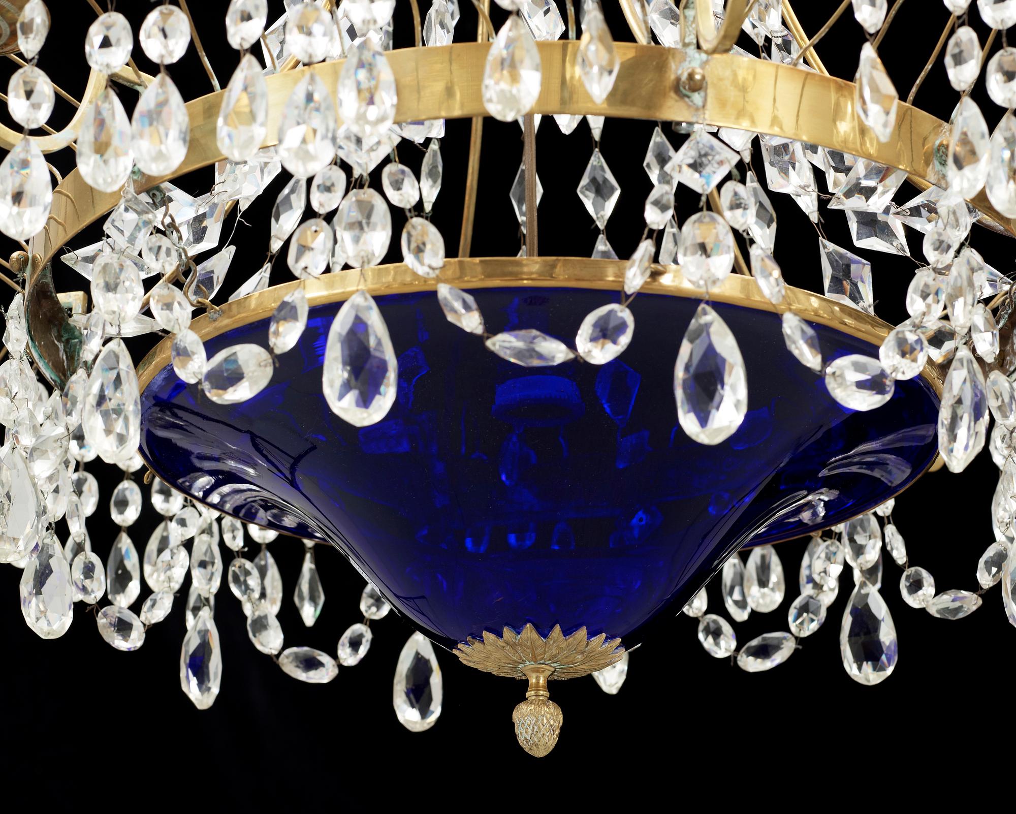 LJUSKRONA, sengustaviansk stil. 1800/1900-tal. H ca 86.