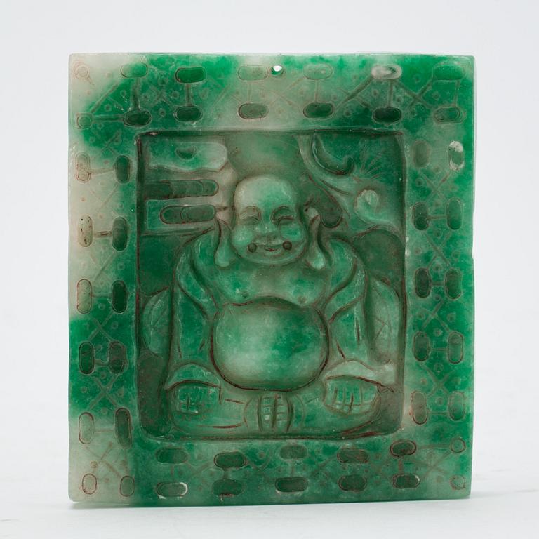PLAKETT, jadeite, Kina.