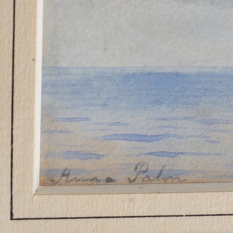 ANNA PALM DE ROSA, watercolour, signed Anna Palm.