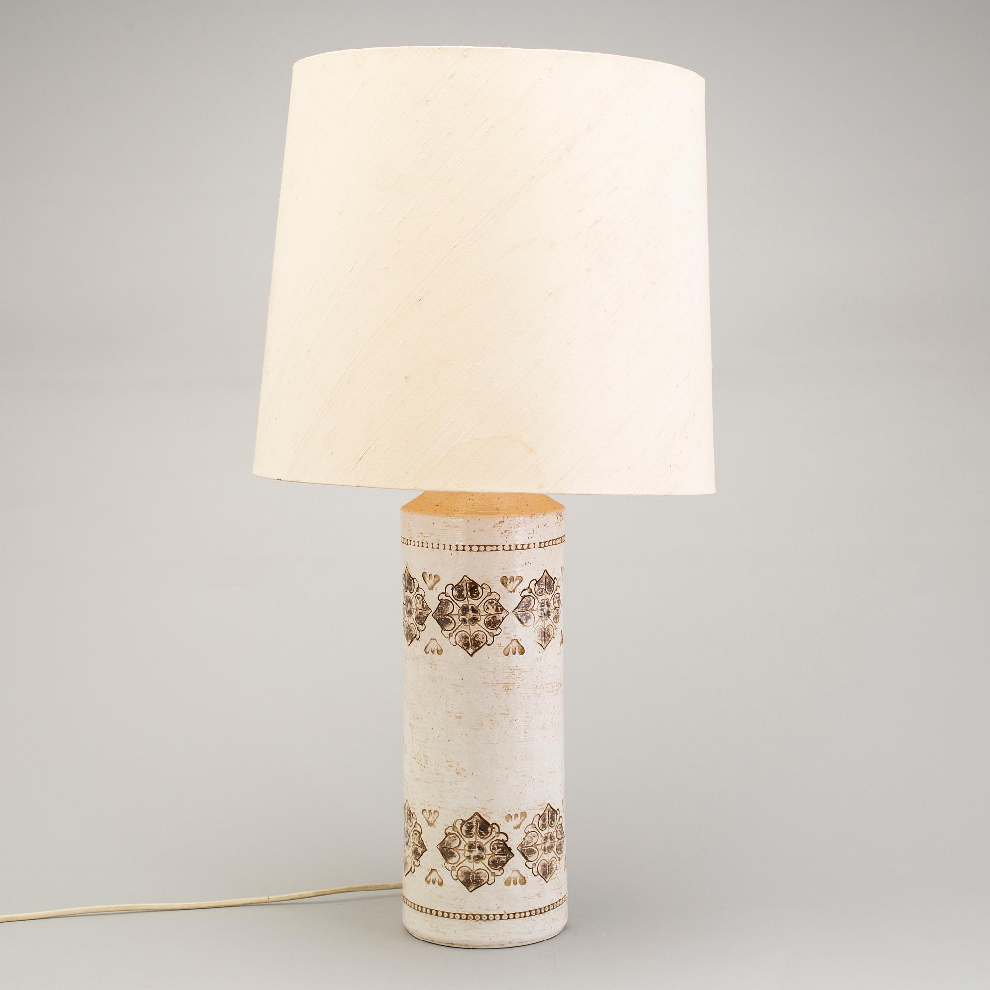 BORDSLAMPA, Bitossi för Bergboms, 1960-tal.