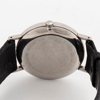 GEORG JENSEN, design Henning Koppel, wristwatch, 32,5 mm.