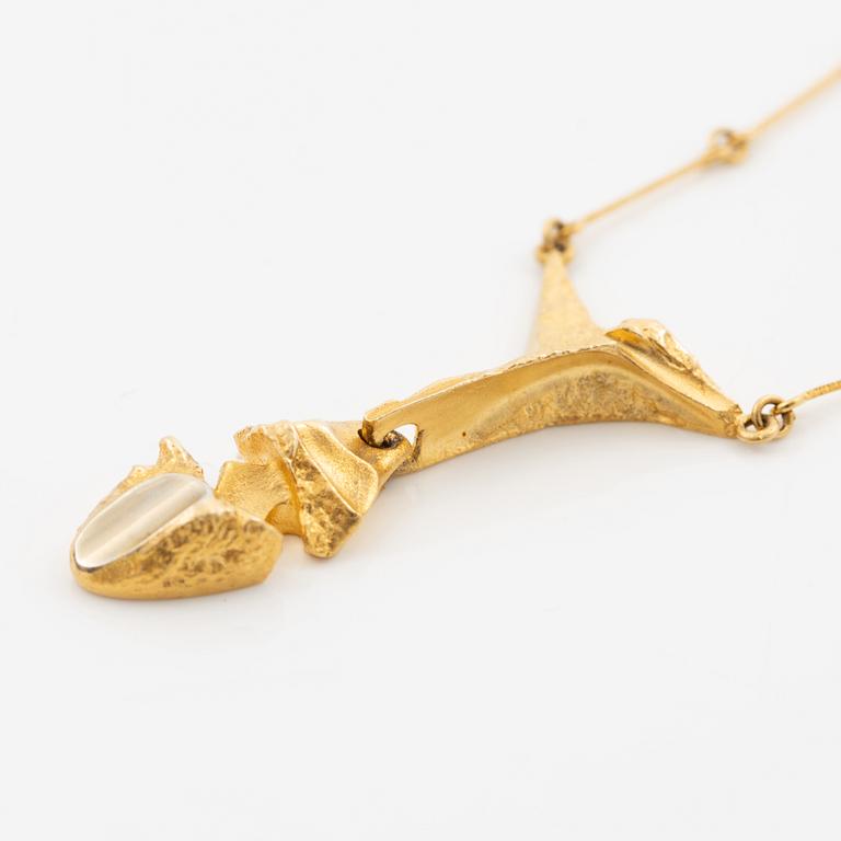 Björn Weckström, necklace 18K gold, "Kaira", Lapponia 1979.