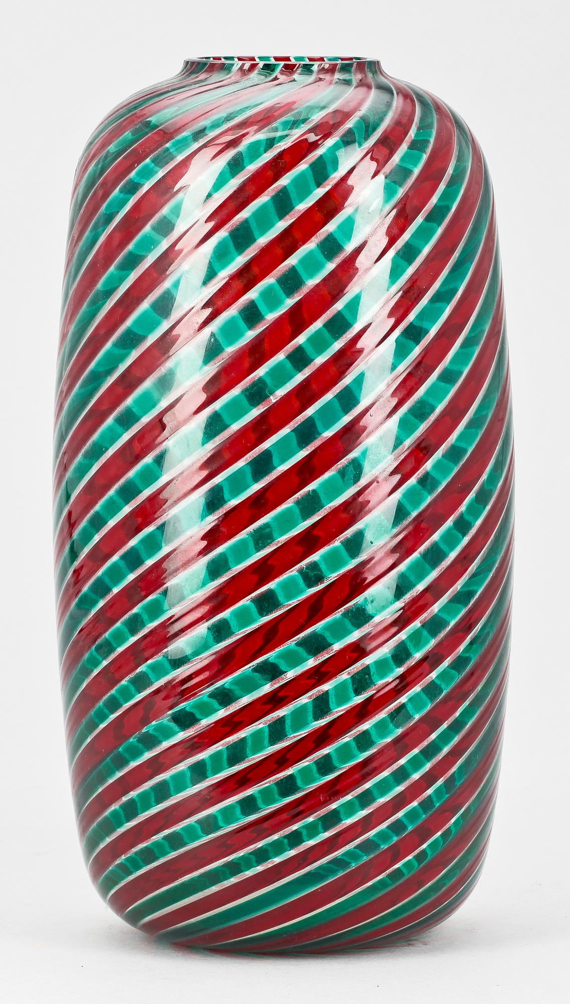 VAS, glas, Venini, Murano, Italien, sign o numr/dat 90.