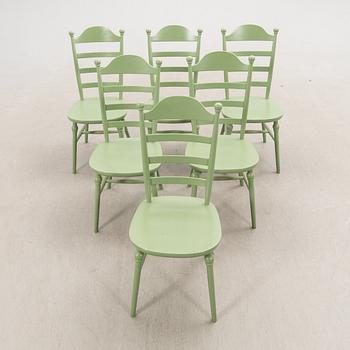 Stolar 6 st. Nesto, Nässjö stolfabrik 1900-talets andra hälft.