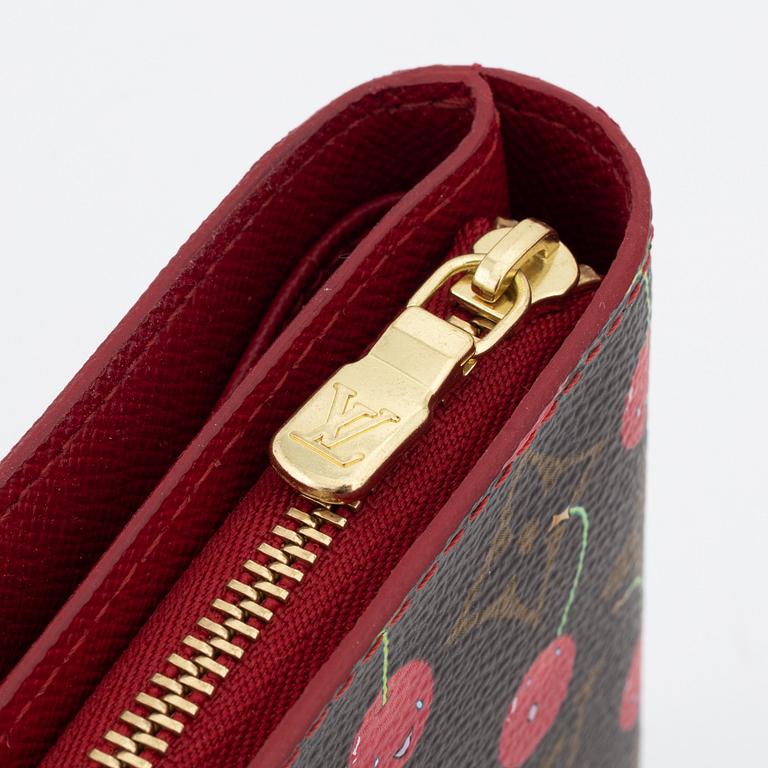 Louis Vuitton, a 'Monogram cerises' wallet, by Takashi Murakami.