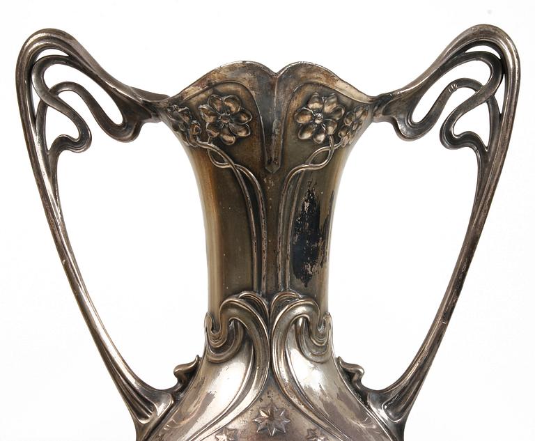 VAS, vitmetall, WMF, jugend, omkring sekelskiftet 1800/1900.