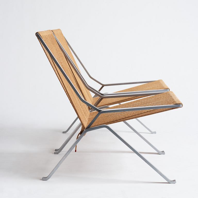 Poul Kjaerholm, a pair of 'PK 25' easy chairs, 'The Element Chair', edition E Kold Christensen, Denmark ca 1962.