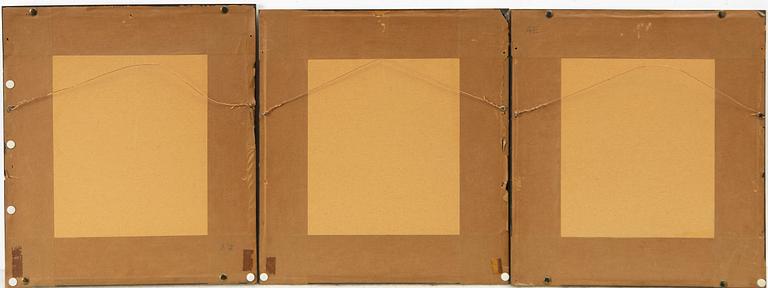Japanska träsnitt, 19 stycken, med två försättsblad, Japan, 1900-talets första hälft.