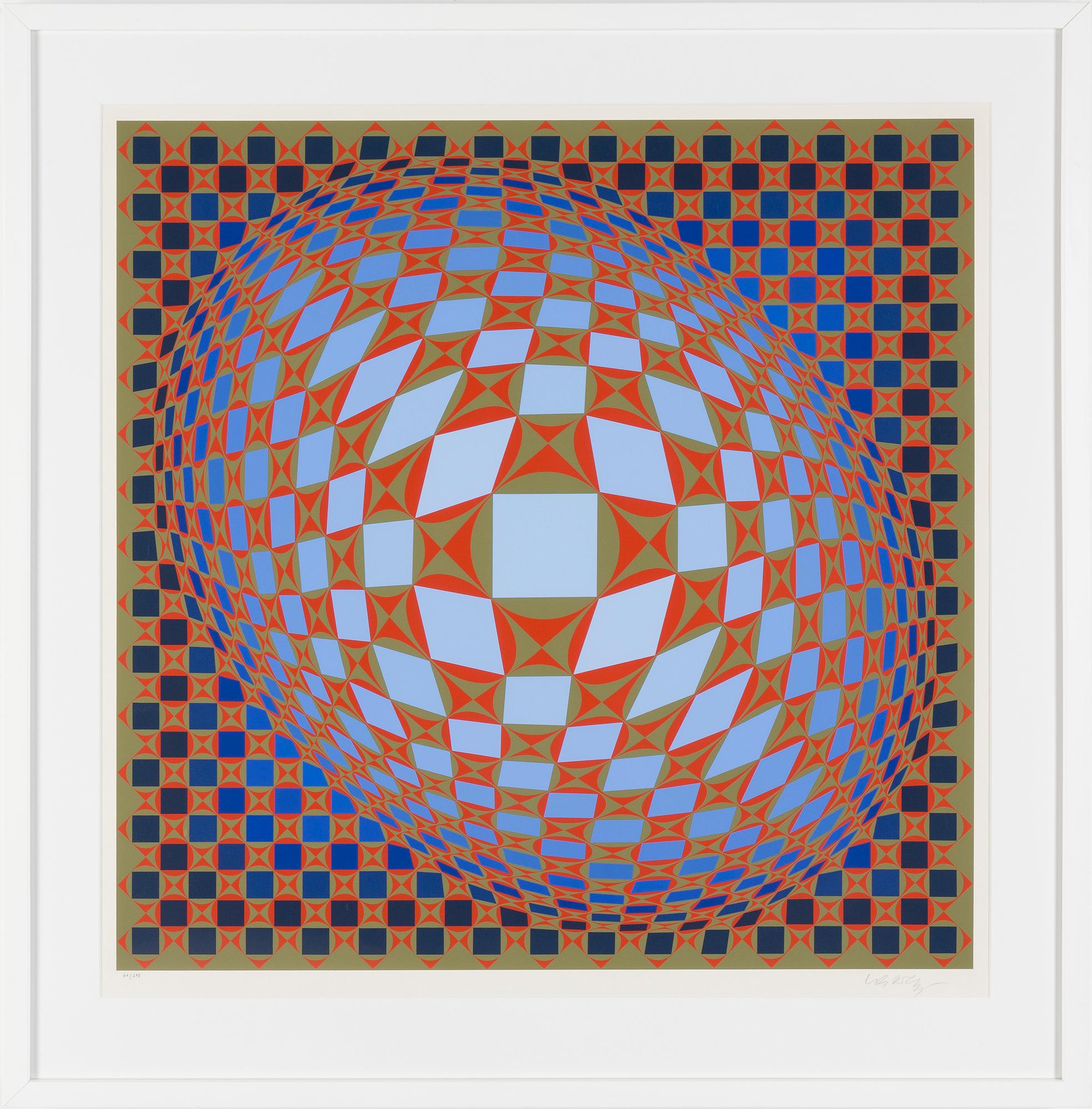 VICTOR VASARELY, färgserigrafi signerad och numrerad 66/275.