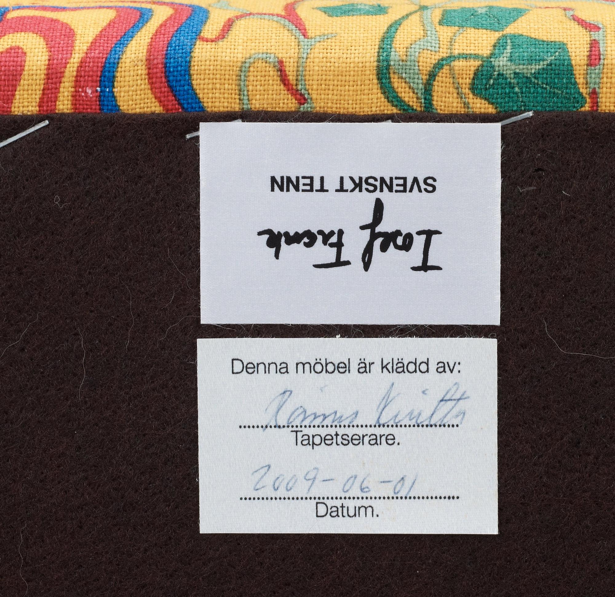 JOSEF FRANK, soffa, Firma Svenskt Tenn, modell 678.