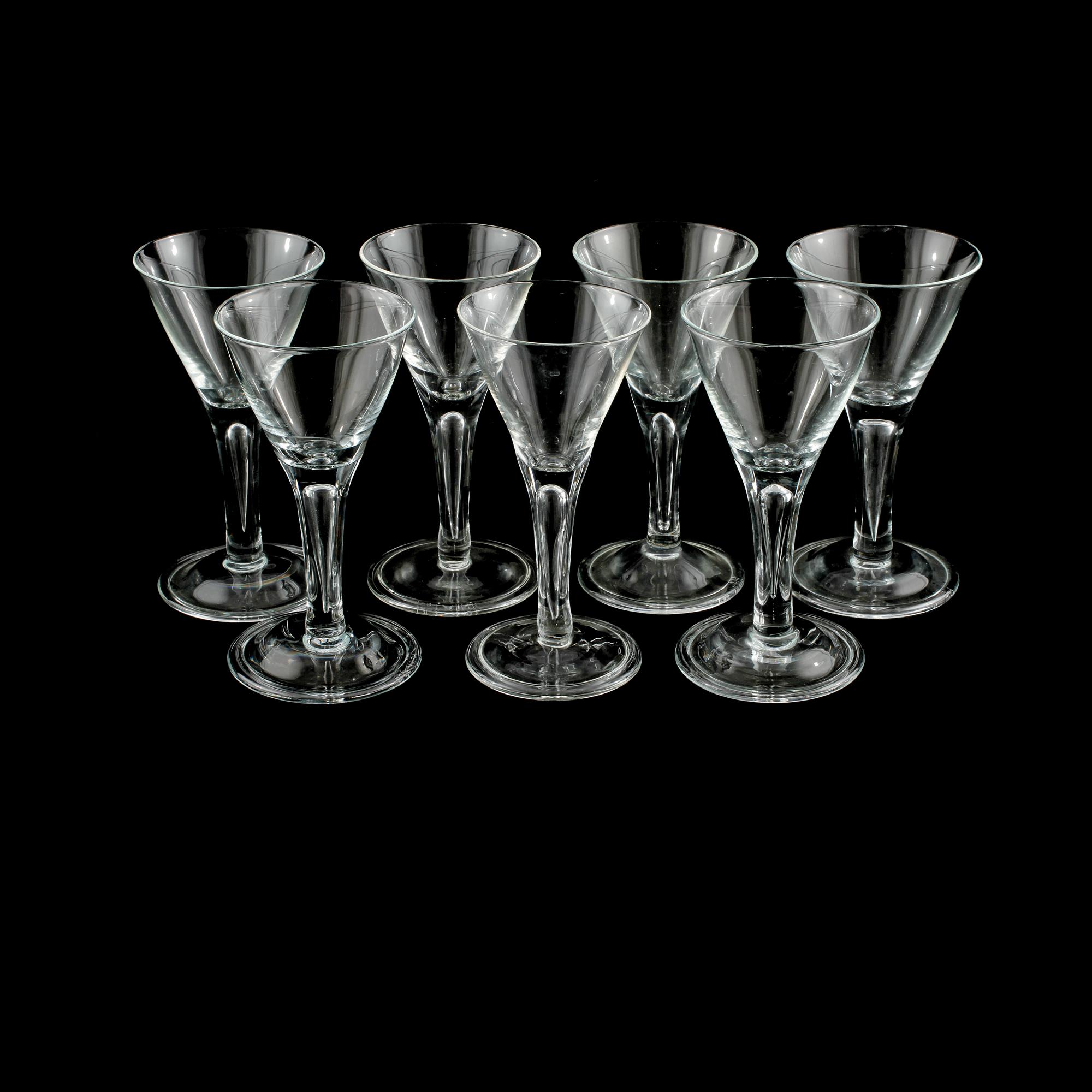 VINGLAS, 7 st, Ikea, 1700-talskollektionen, daterade 1994.