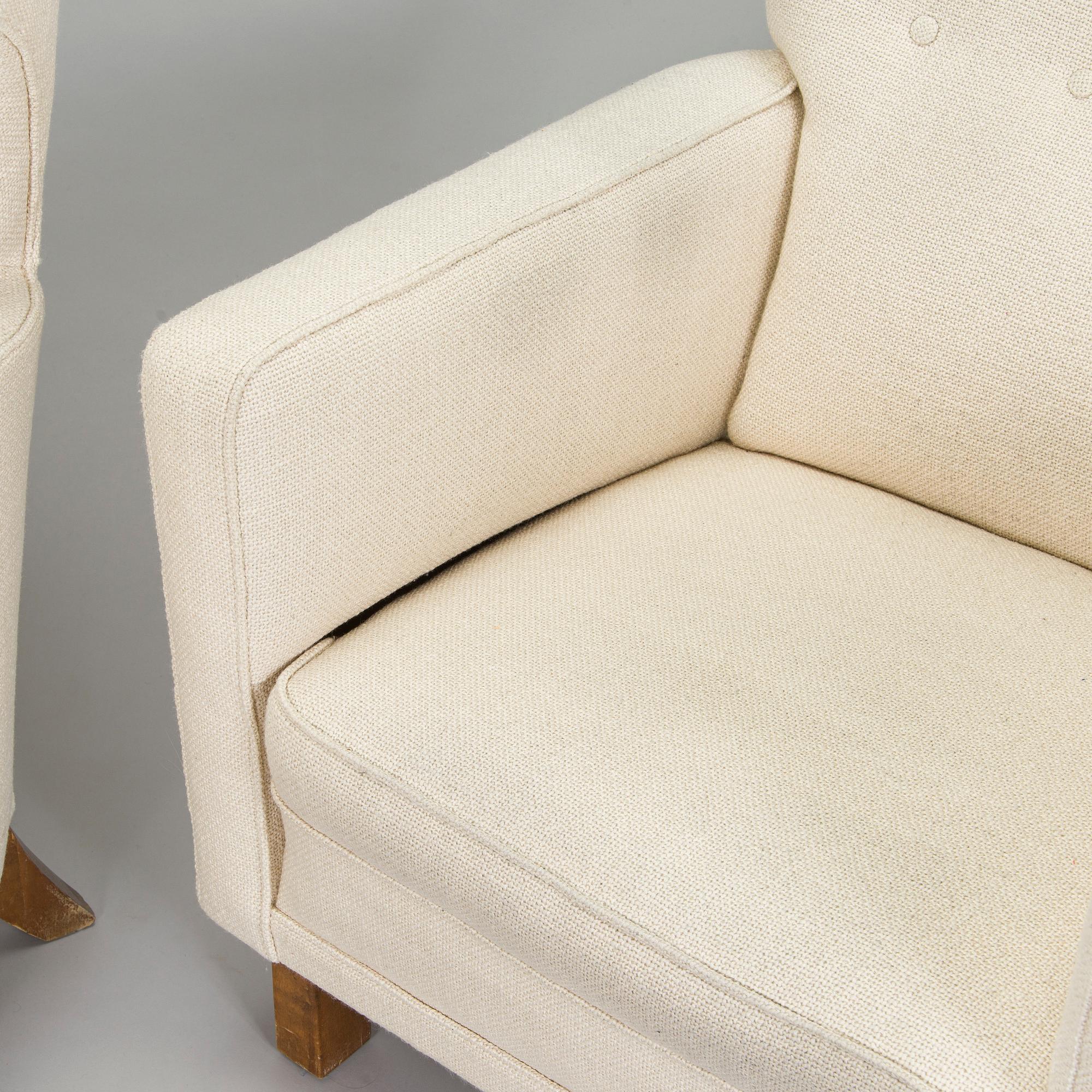 A pair of mid-20th century 'Mexico' armchairs for Paul Boman Ltd.