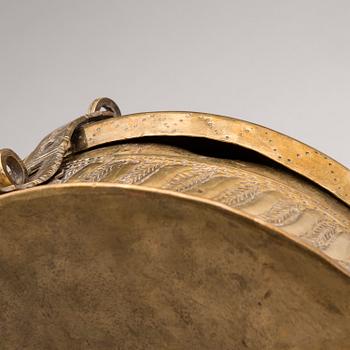 A 19th-Century brass pandan box, Uttar pradesh, India.