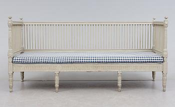 SOFFA, sengustaviansk, omkring år 1800.