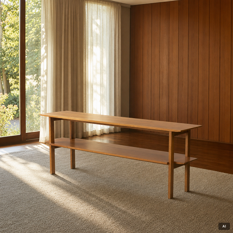 Josef Frank, library table, model B 648, Svenskt Tenn, before 1985.